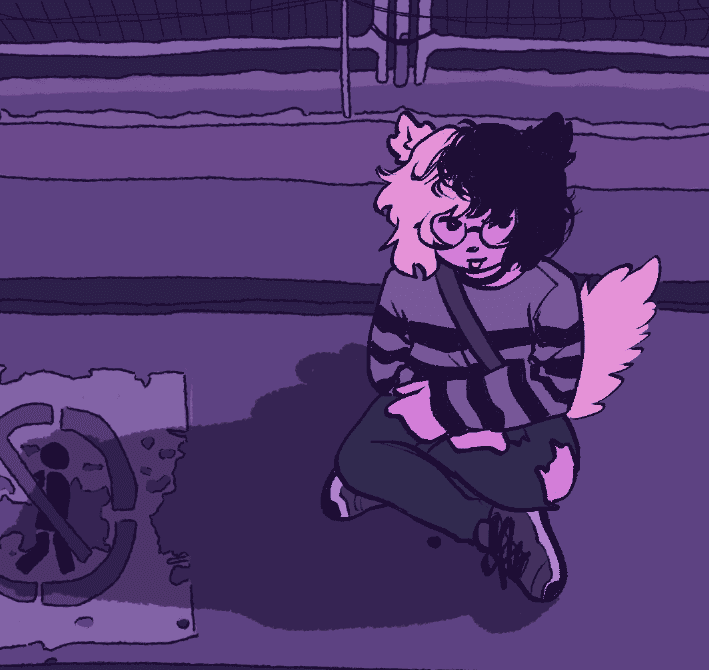 rough sketch of happy boy with doggy ears